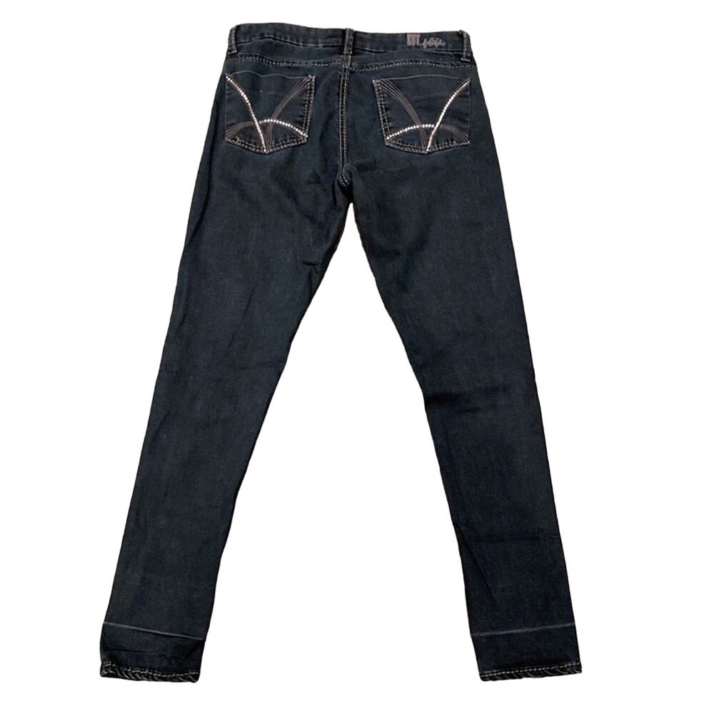 KUT FROM THE KLOTH Embellished Sequin Black Skinny Jeans 6